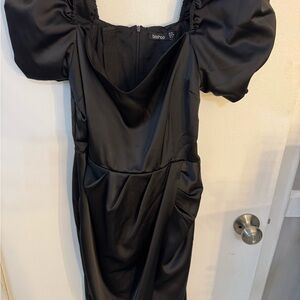 Boohoo Elegant Black Mini Dress